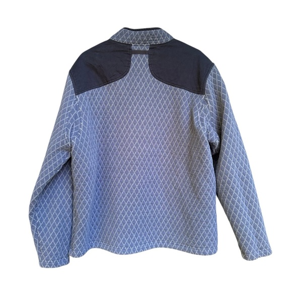 Duluth Trading Quilted Quarter Zip Sweatshirt Blue Men’s L - Picture 4 of 6